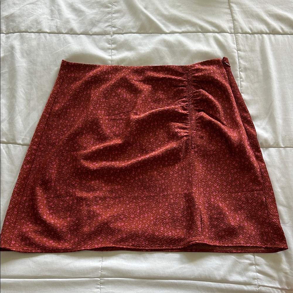 Madewell Red Skirt